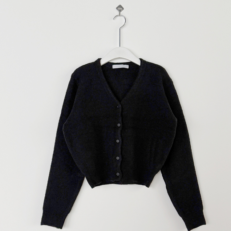 Vネックレイヤードニットカーディガン(12color)