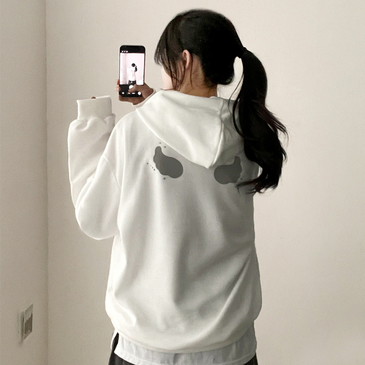 バッグエンジェルフードパーカー(5color) IVORY