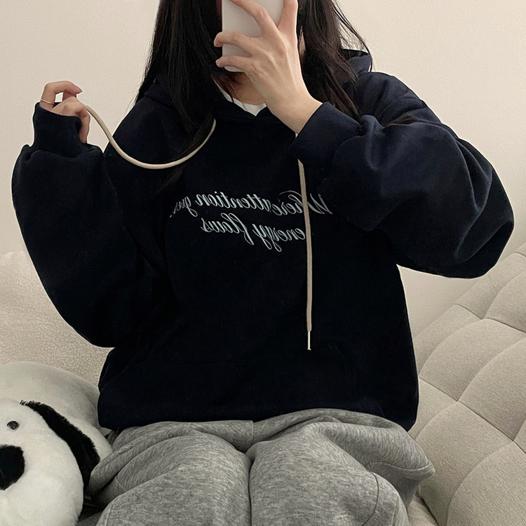 バッグエンジェルフードパーカー(5color) NAVY