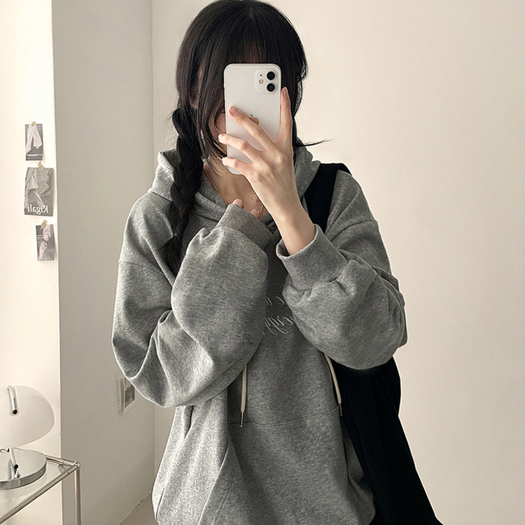 バッグエンジェルフードパーカー(5color) GREY