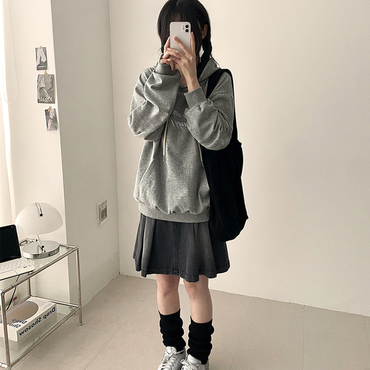 バッグエンジェルフードパーカー(5color) GREY