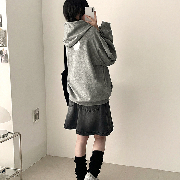 バッグエンジェルフードパーカー(5color) GREY