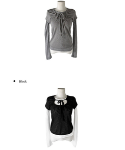 【SET】レイヤードドットTシャツ