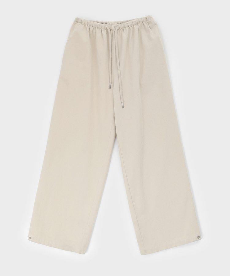 スナップコットンバンディングパンツ