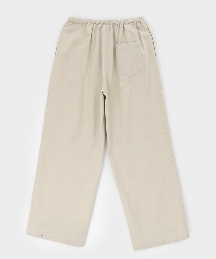 スナップコットンバンディングパンツ