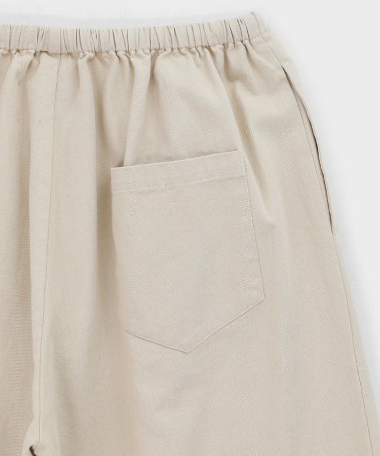 スナップコットンバンディングパンツ
