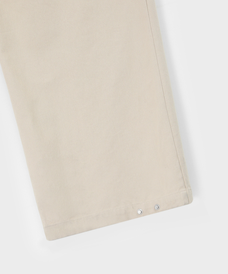 スナップコットンバンディングパンツ