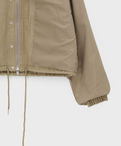 ヘリンボーンハイネックジャンパー