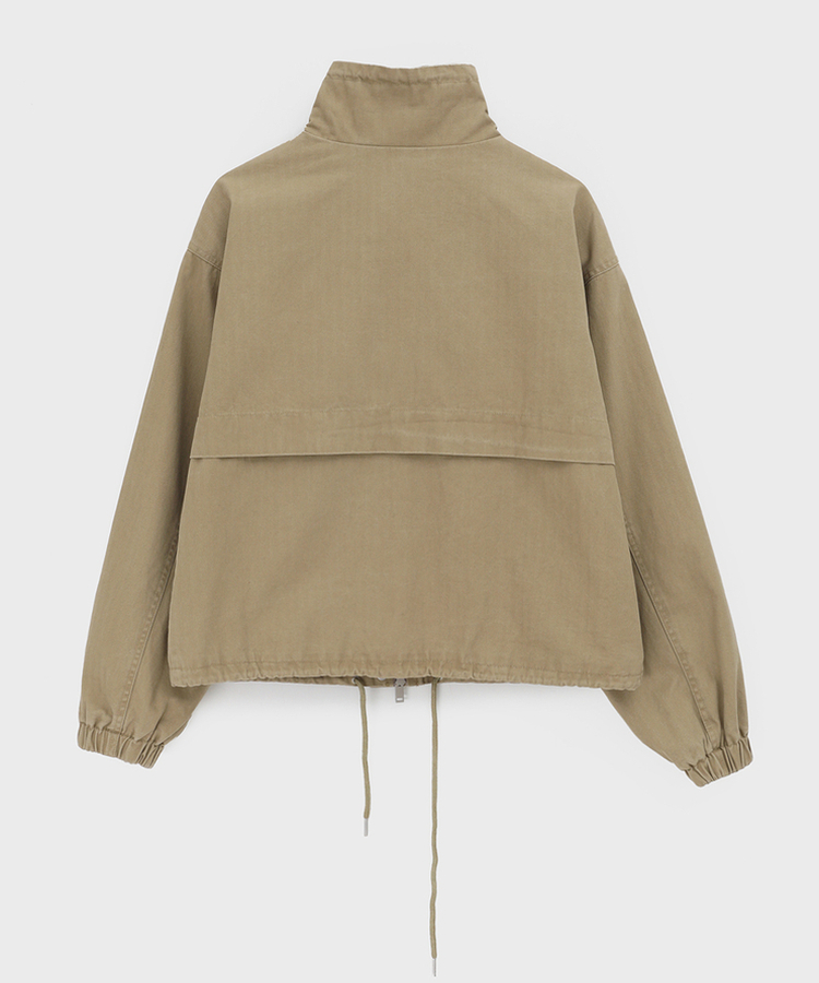 ヘリンボーンハイネックジャンパー