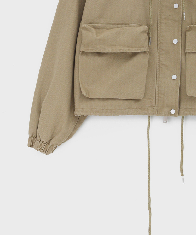 ヘリンボーンハイネックジャンパー