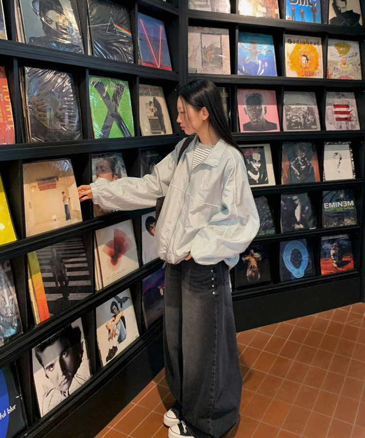 【丈別】バルーンワイドデニムパンツ BLACK DENIM