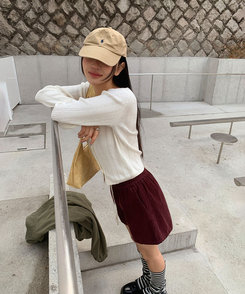 パンチングカーディガン IVORY