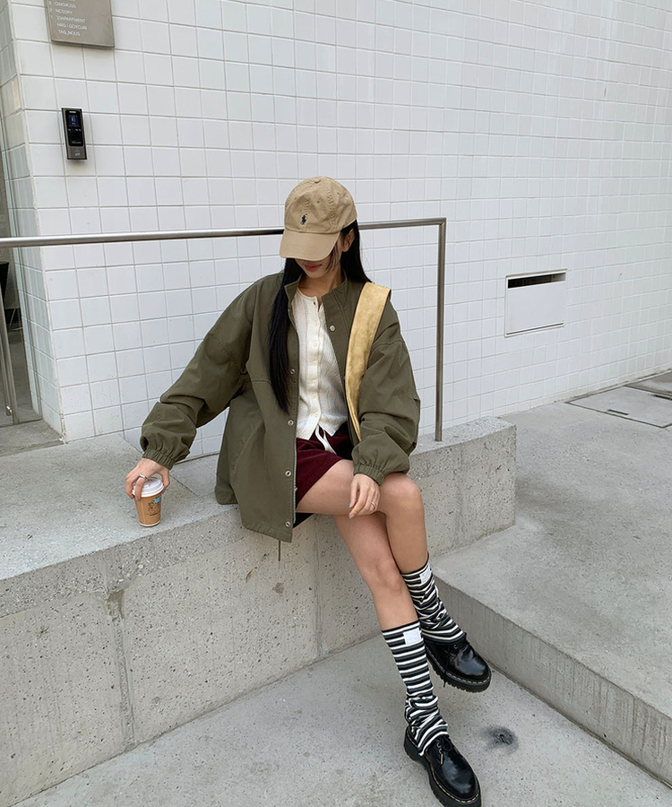 パンチングカーディガン IVORY