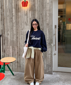 ロンダレタリングスウェット NAVY