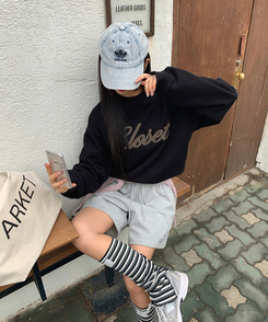 ロンダレタリングスウェット BLACK