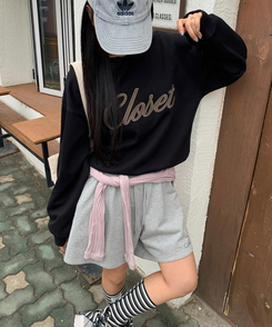 ロンダレタリングスウェット BLACK