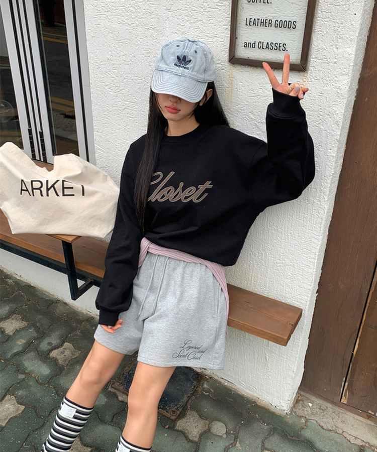 ロンダレタリングスウェット BLACK