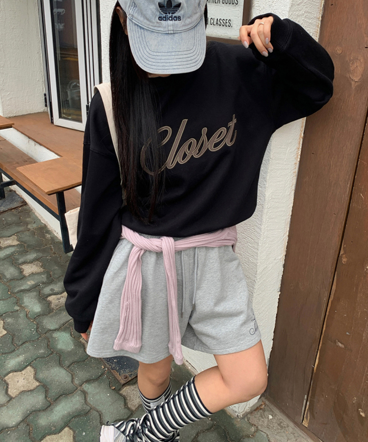 ロンダレタリングスウェット BLACK