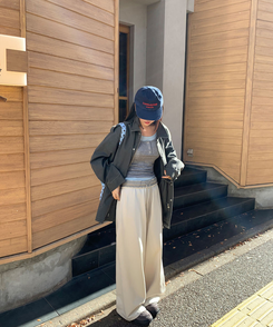 【丈別】バイカラー2WAYトレーニングパンツ IVORY