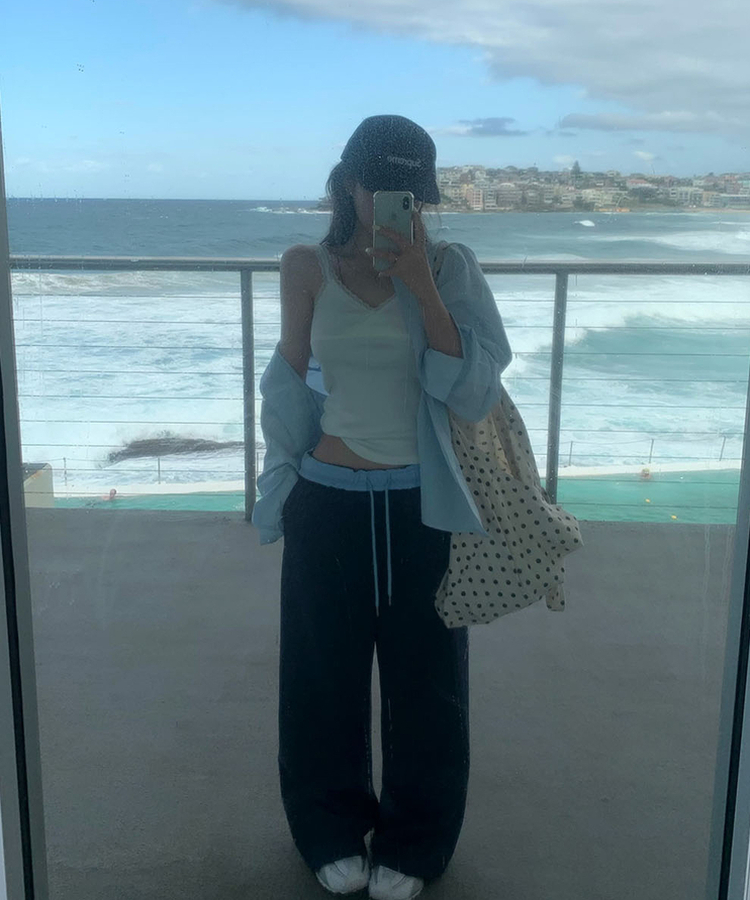 【丈別】バイカラー2WAYトレーニングパンツ NAVY