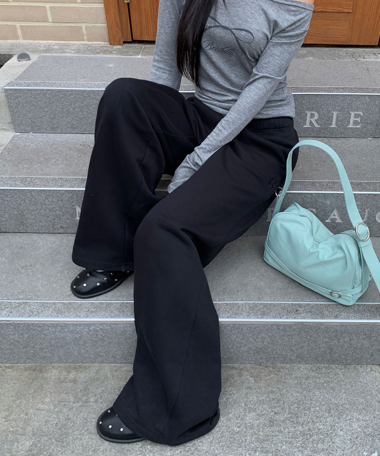 【丈別】バイカラー2WAYトレーニングパンツ BLACK