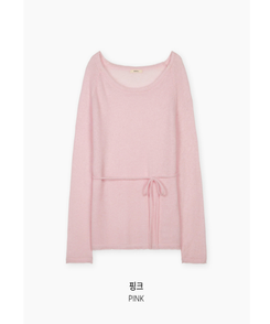 シースルーウエストベルトニット(5color)