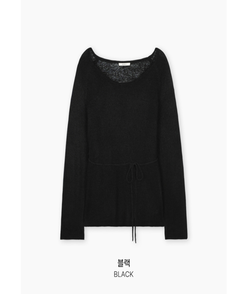 シースルーウエストベルトニット(5color)