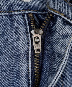 サイドピンテックワイドデニムパンツ