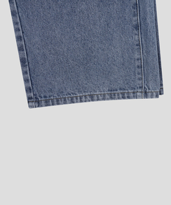 サイドピンテックワイドデニムパンツ