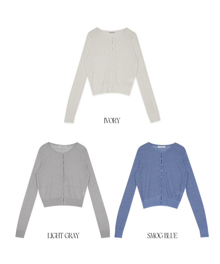 シースルーラウンドカーディガン