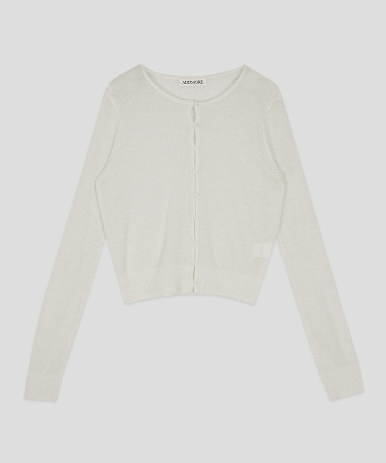 シースルーラウンドカーディガン