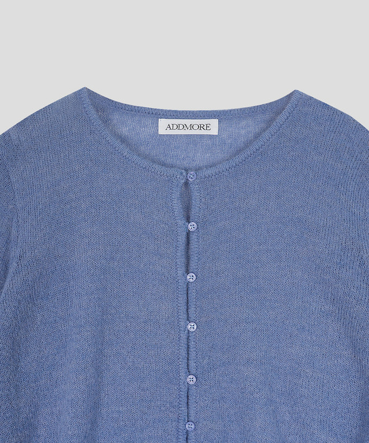 シースルーラウンドカーディガン