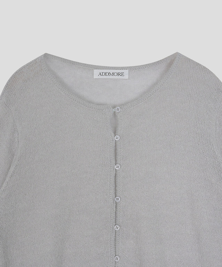 シースルーラウンドカーディガン