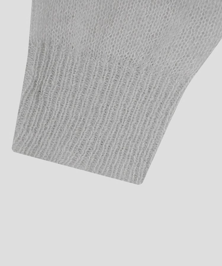 シースルーラウンドカーディガン