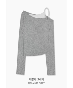 ワンオフキャミソール長袖Tシャツ