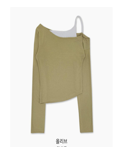 ワンオフキャミソール長袖Tシャツ