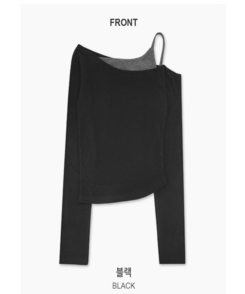 ワンオフキャミソール長袖Tシャツ