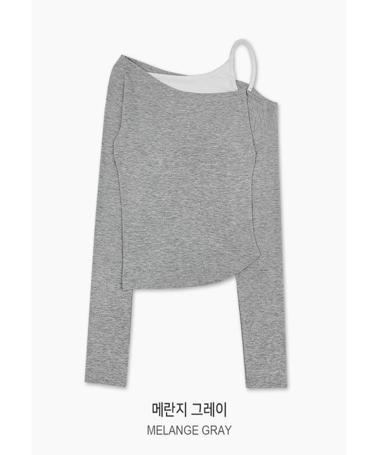 ワンオフキャミソール長袖Tシャツ