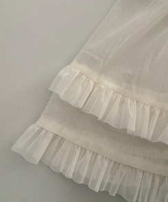 ティアードレースロングスカート