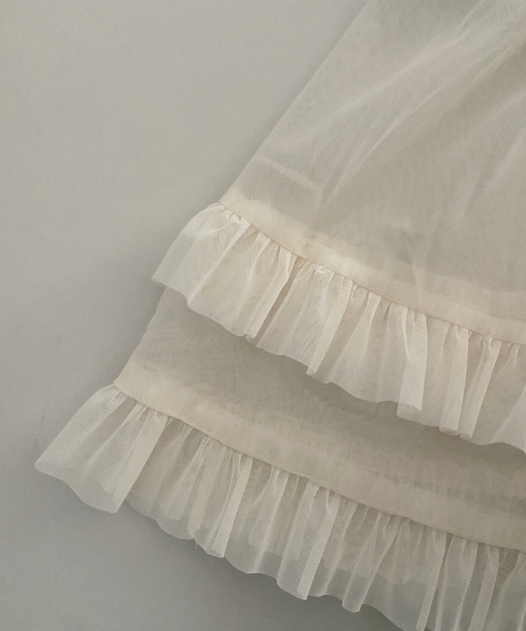 ティアードレースロングスカート