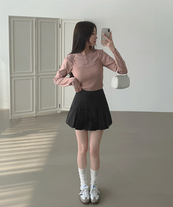 【SET】トレンドキャミソール ニットカーディガン PINK