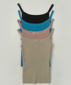 【SET】トレンドキャミソール ニットカーディガン