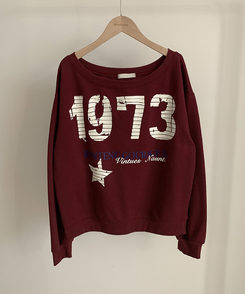 レタリングワンオフスウェット