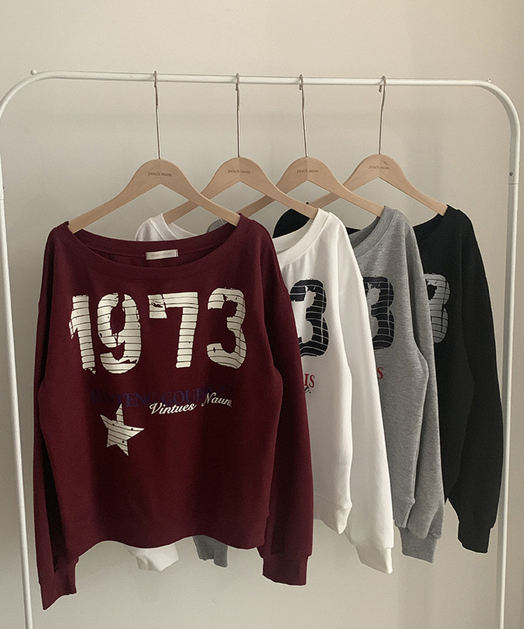 レタリングワンオフスウェット