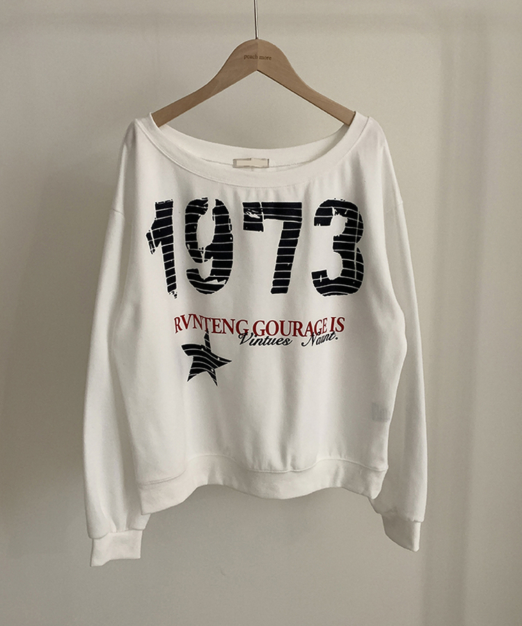 レタリングワンオフスウェット