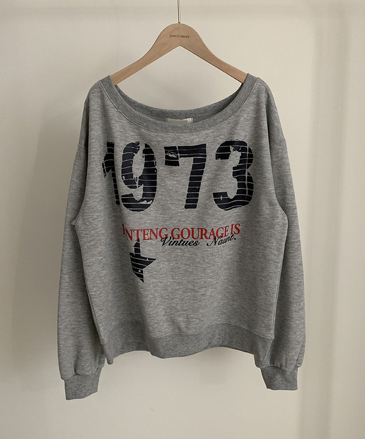 レタリングワンオフスウェット