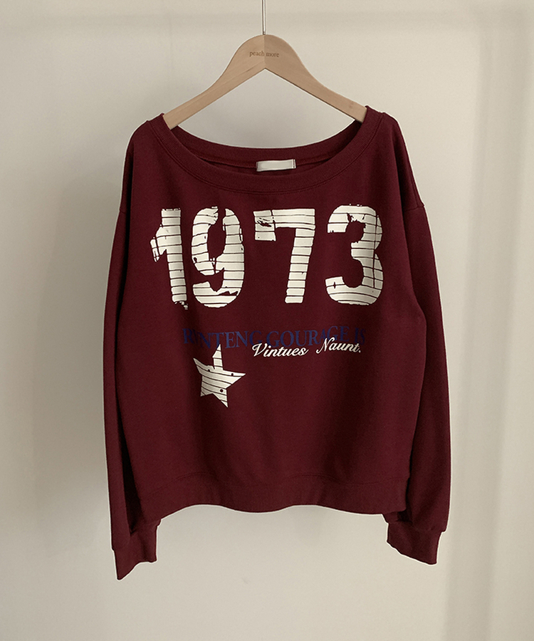 レタリングワンオフスウェット