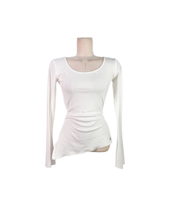 サイドシアリングスリットオフ長袖Tシャツ