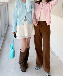 ペンデントラウンドカーディガン(10color) SKYBLUE