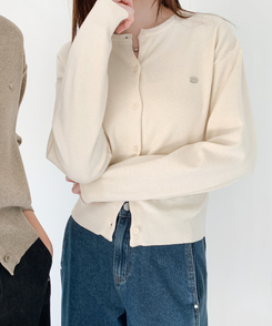 ペンデントラウンドカーディガン(10color) CREAM